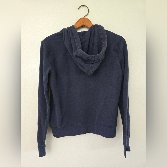 Aeropostale Sequin Bling Hoodie Small Dark Navy Blue & Pink Iridescent Sequins - Picture 6 of 10